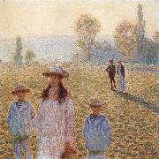 Claude Monet Landscape with Figures,Giverny oil painting artist